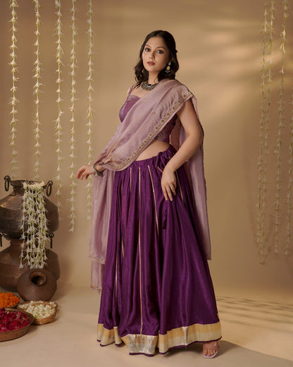 Purple Lehenga Set