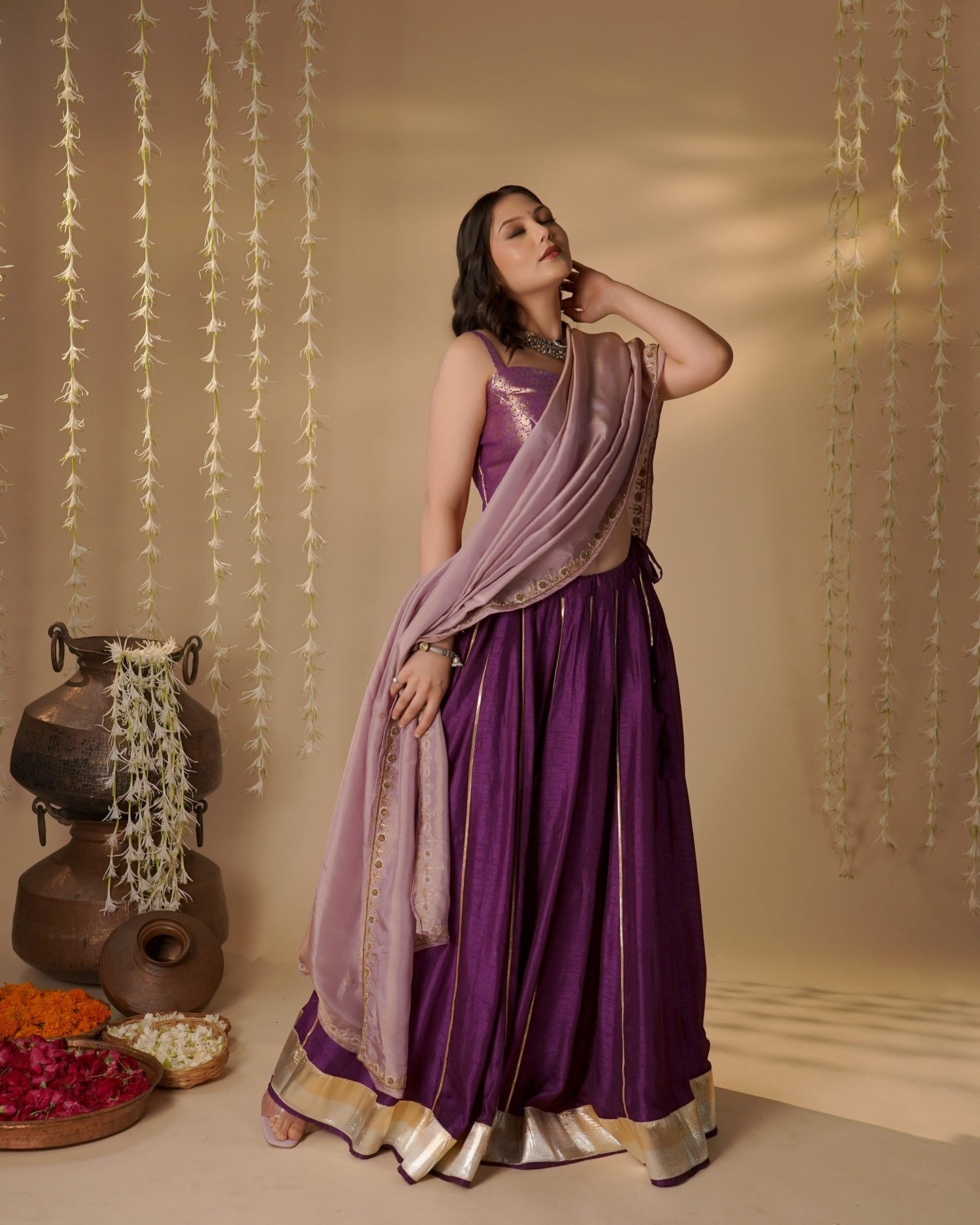 Purple Lehenga Set