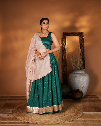 Emerald Green Lehenga Set