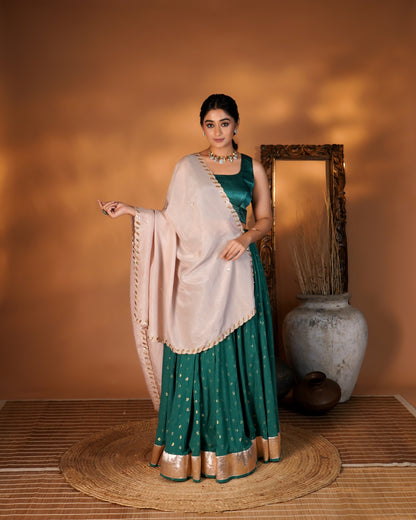 Emerald Green Lehenga Set