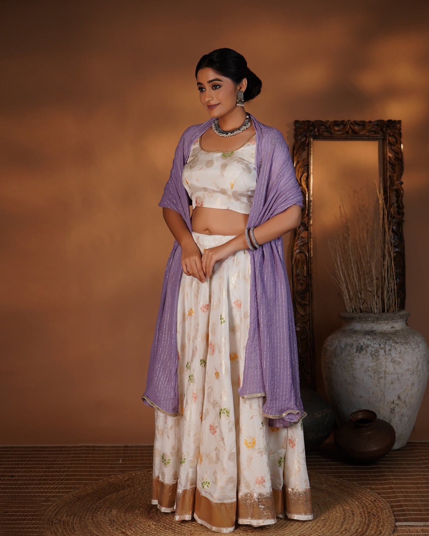 Lilac Radiance Lehenga set