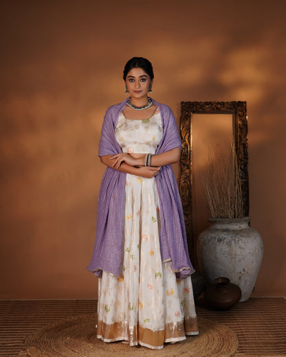 Lilac Radiance Lehenga set