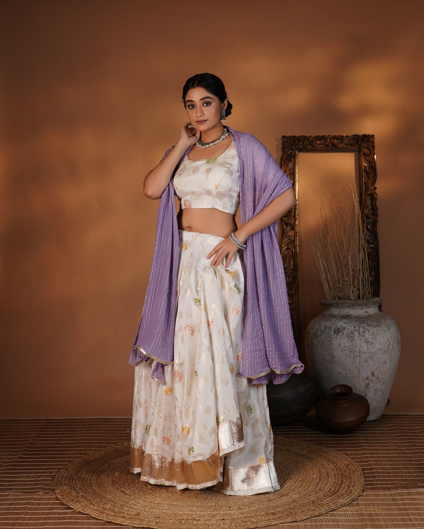 Lilac Radiance Lehenga set