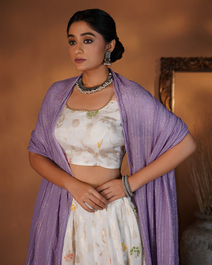 Lilac Radiance Lehenga set