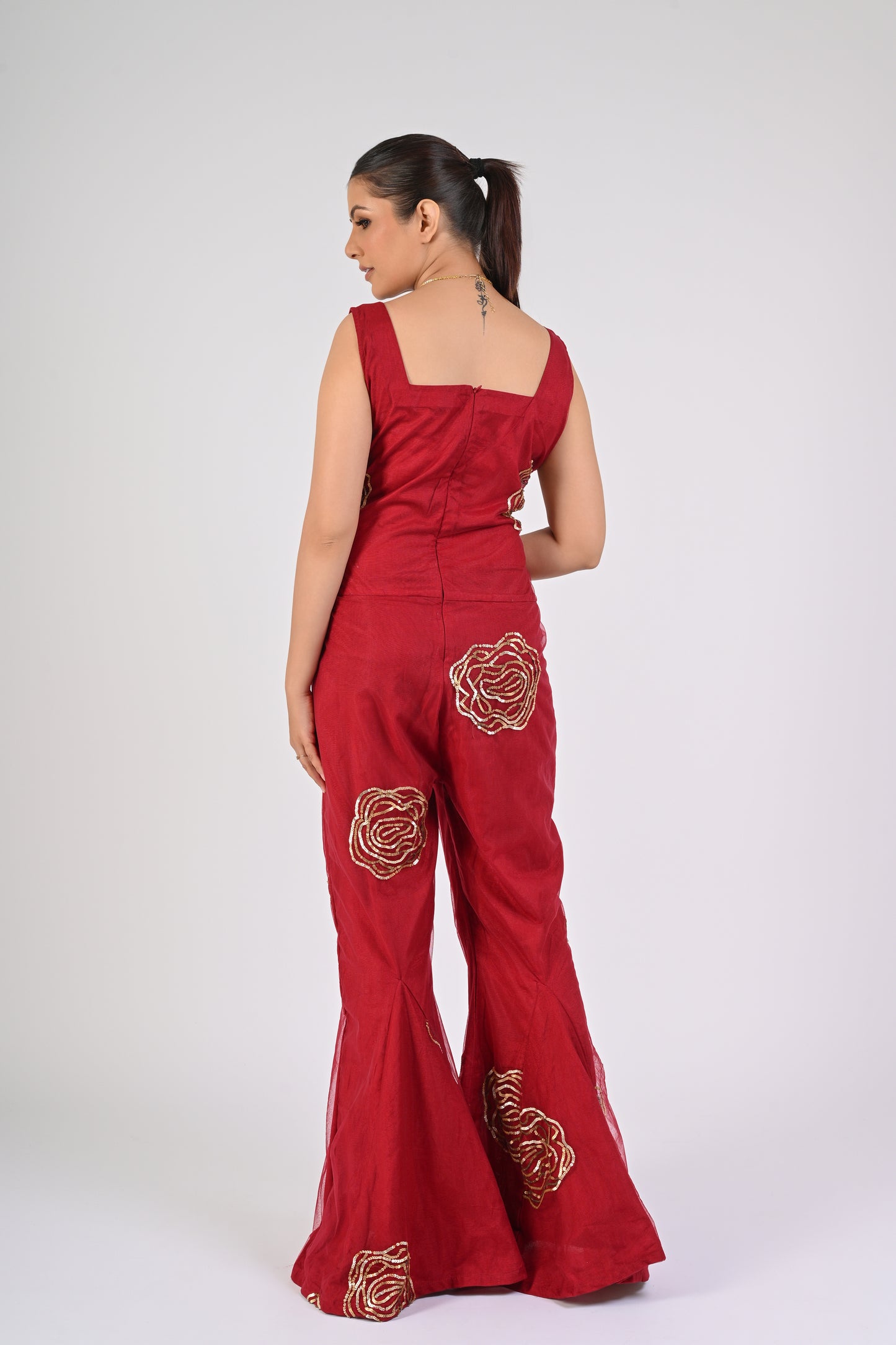 Syrah Red Jumpsuit