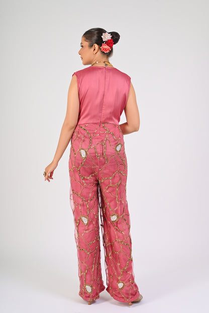 Dry Rose Embellished Jumpsuit