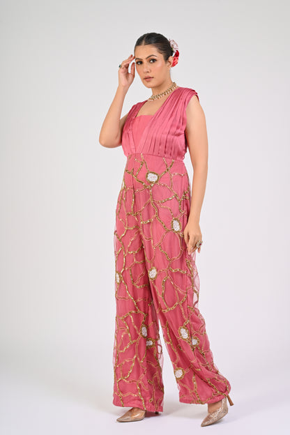 Dry Rose Embellished Jumpsuit