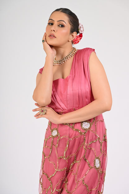 Dry Rose Embellished Jumpsuit