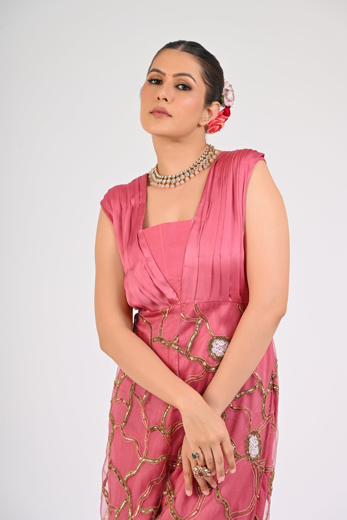 Dry Rose Embellished Jumpsuit