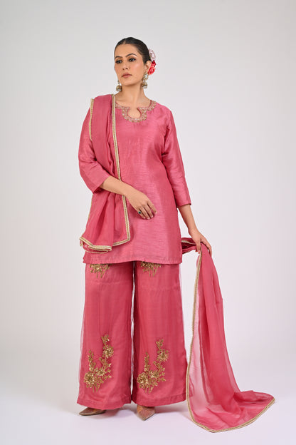 Dry Rose Sharara Set