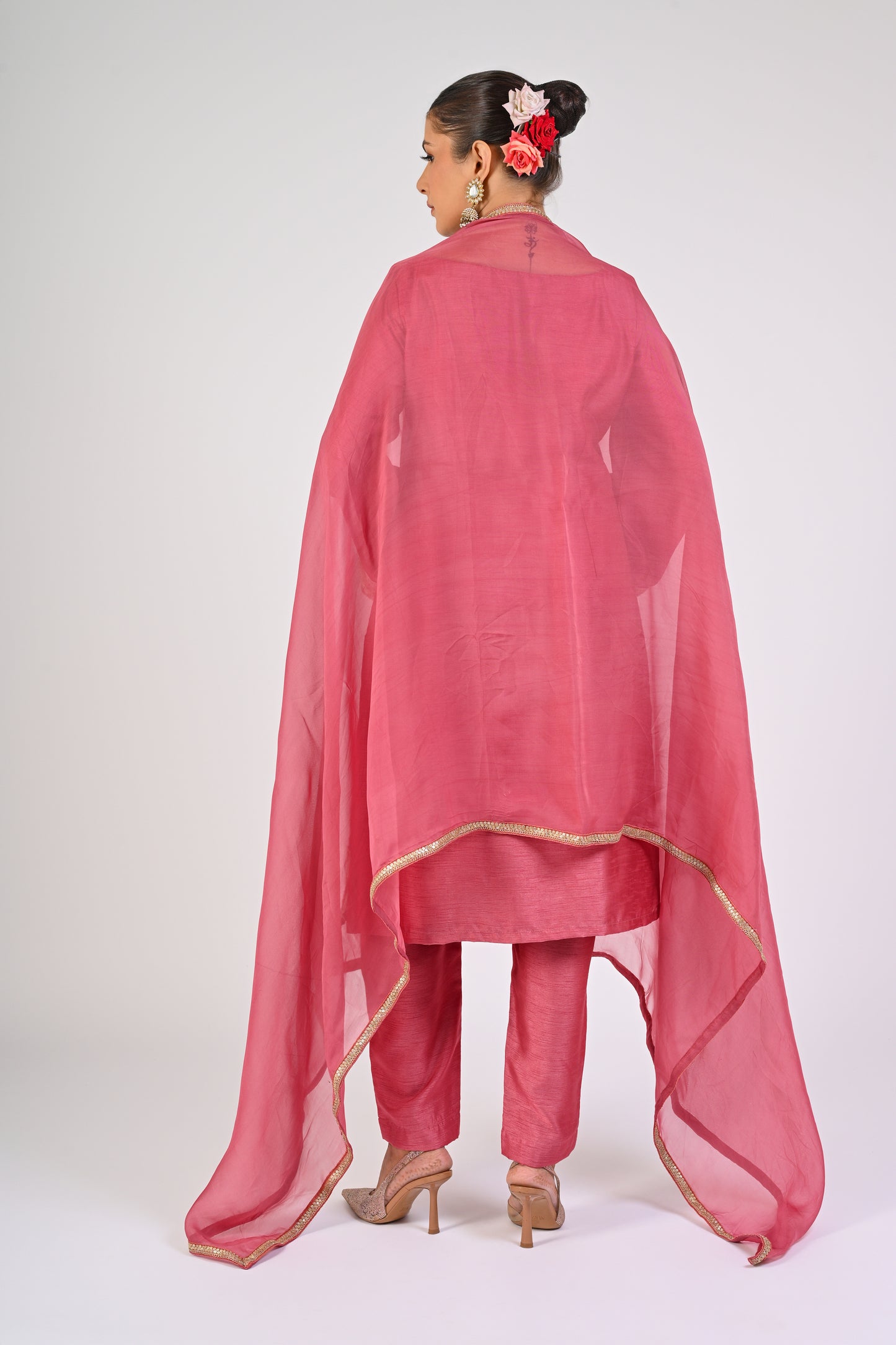 Dry Rose Kurta Set