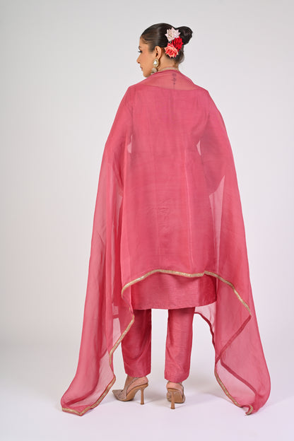 Dry Rose Kurta Set