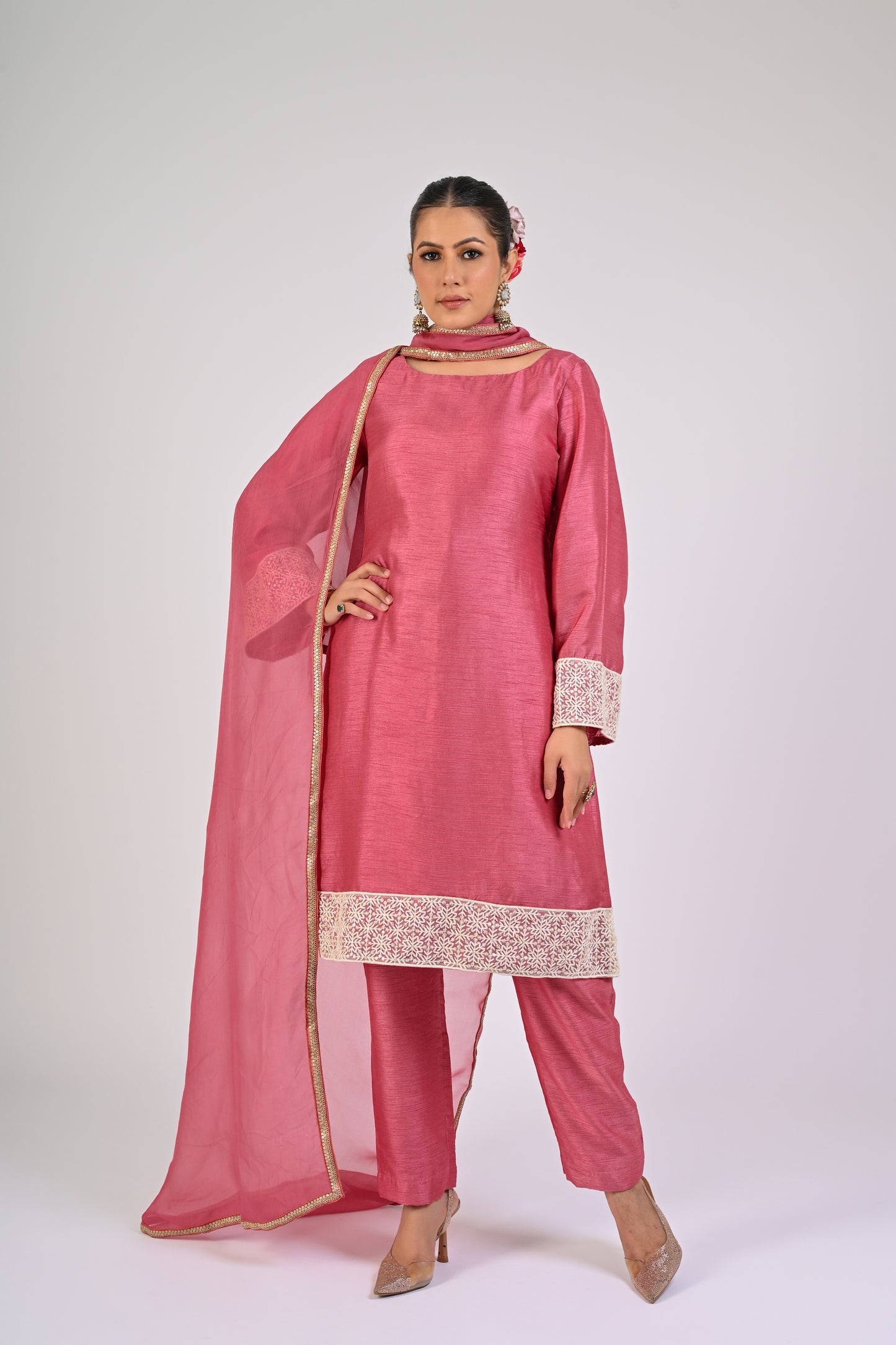 Dry Rose Kurta Set