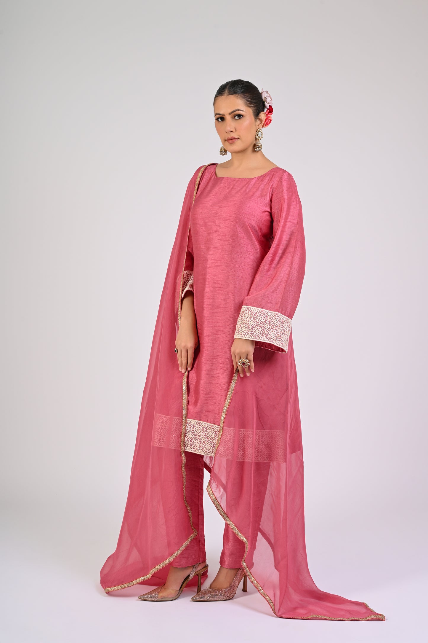 Dry Rose Kurta Set