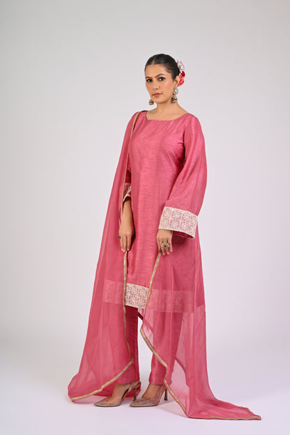 Dry Rose Kurta Set
