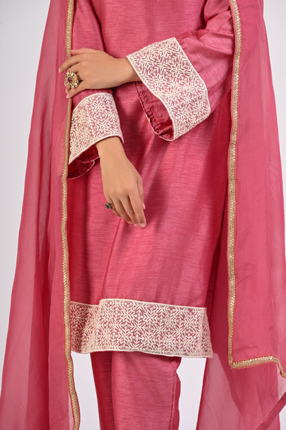 Dry Rose Kurta Set