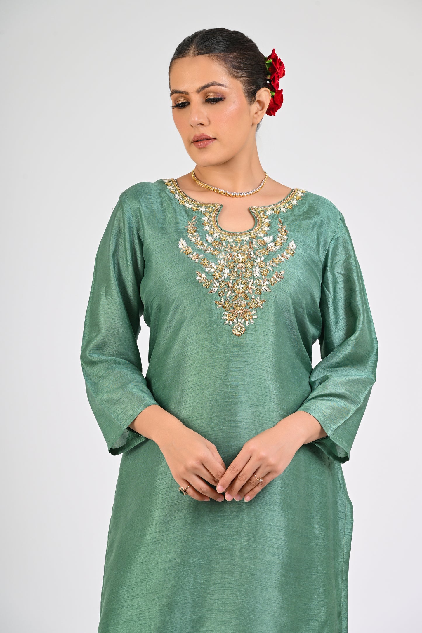 Granite Green Kurta Set